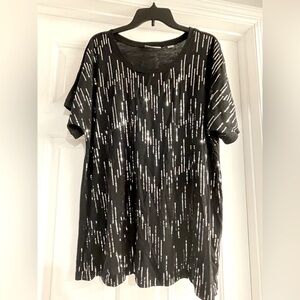 Size 18/20 black sequin top from the Avenue
